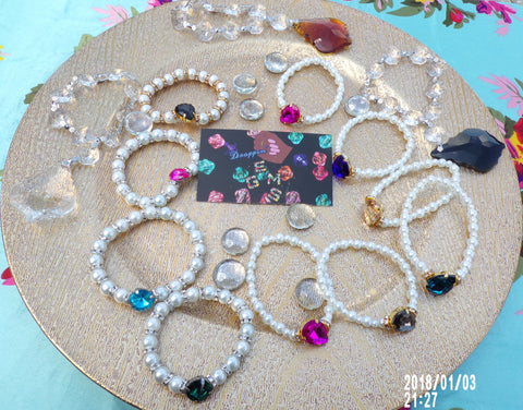 Rondelle Pearl Bracelet
