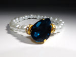 Crystal Teardrop Pearl Bracelet