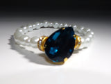 Crystal Teardrop Pearl Bracelet