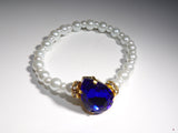 Crystal Teardrop Pearl Bracelet