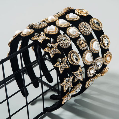 Gemstone Velvet  Headbands